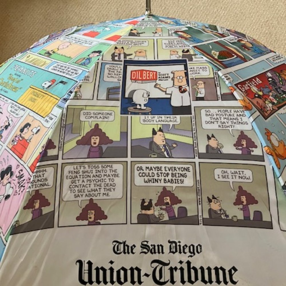 San Diego Union-Tribune Newspaper Comic Strip Cartoon Umbrella